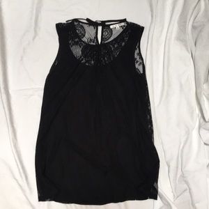 Lacy black Cabi top/tunic